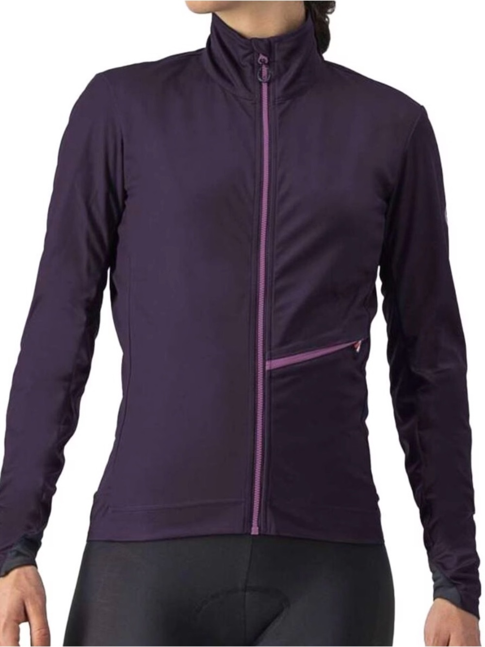 Castelli Go Women’s Purple Cycling Jacket Gore-Tex Windstopper Sz Small NWT